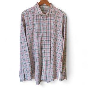 Southern Pines Men's Colorful Plaid Button-Down Shirt